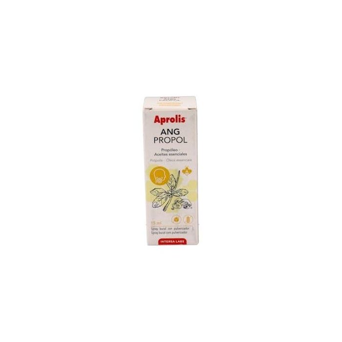 Aprolis Angi-Propol Spray Bucal para Garganta con Propóleo, Miel y Aceites Esenciales 15ml