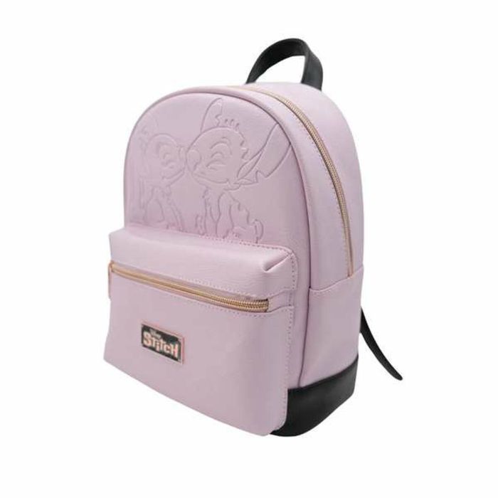 Mochilita pu rosa stitch premium con bolsillo delantero y trasero.28 x 22 x 11 cm. 3 Mochilita pu rosa stitch premium con bolsillo delantero y trasero.28 x 22 x 11 cm. 3