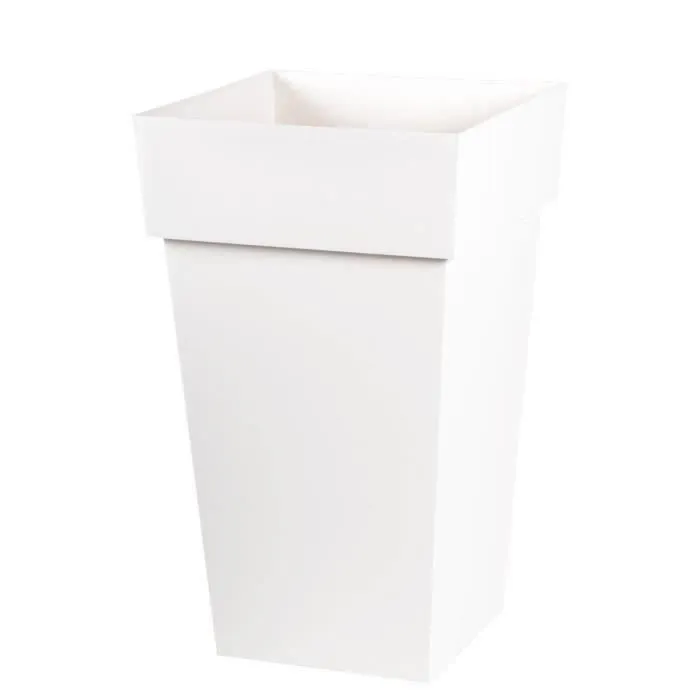 Eda Maceta Toscana Cuadrada Alta 39x39x65 cm 62L Blanco 0 Eda Maceta Toscana Cuadrada Alta 39x39x65 cm 62L Blanco 0