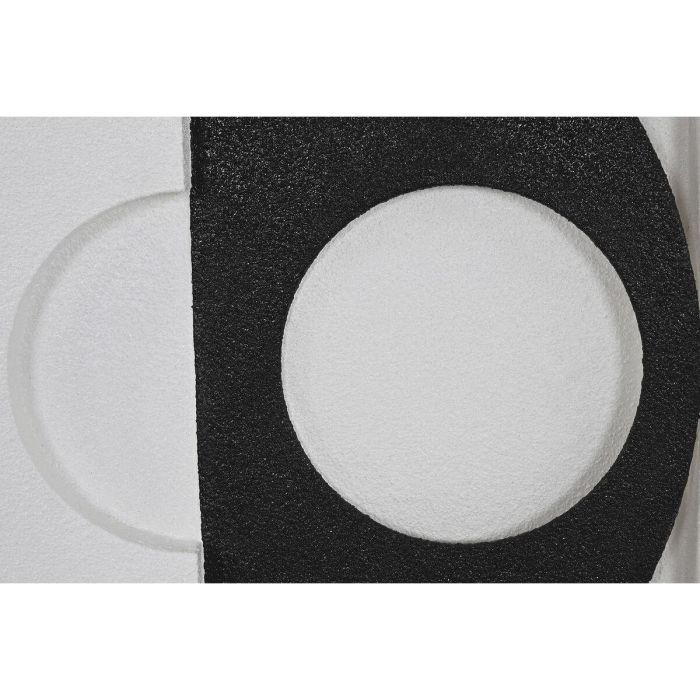 Cuadro Moderno DKD Home Decor Blanco Negro 6.5 x 60 x 60 cm (2 Unidades) 2