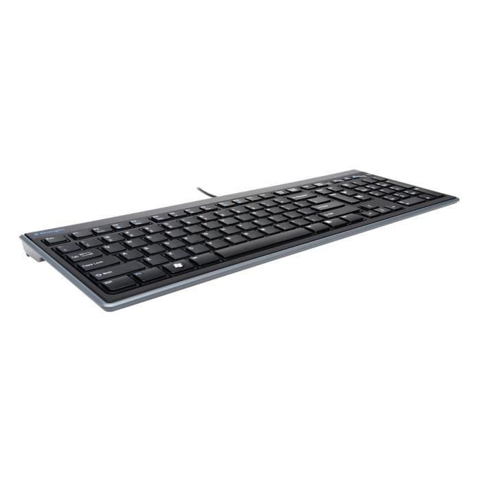 Kensington Teclado Advance Fit USB Ultraplano 19mm Francés Negro Mate, Cable 190cm, Compatible con Windows 8, Teclas Multimedia Plug & Play 1 Kensington Teclado Advance Fit USB Ultraplano 19mm Francés Negro Mate, Cable 190cm, Compatible con Windows 8, Teclas Multimedia Plug & Play 1
