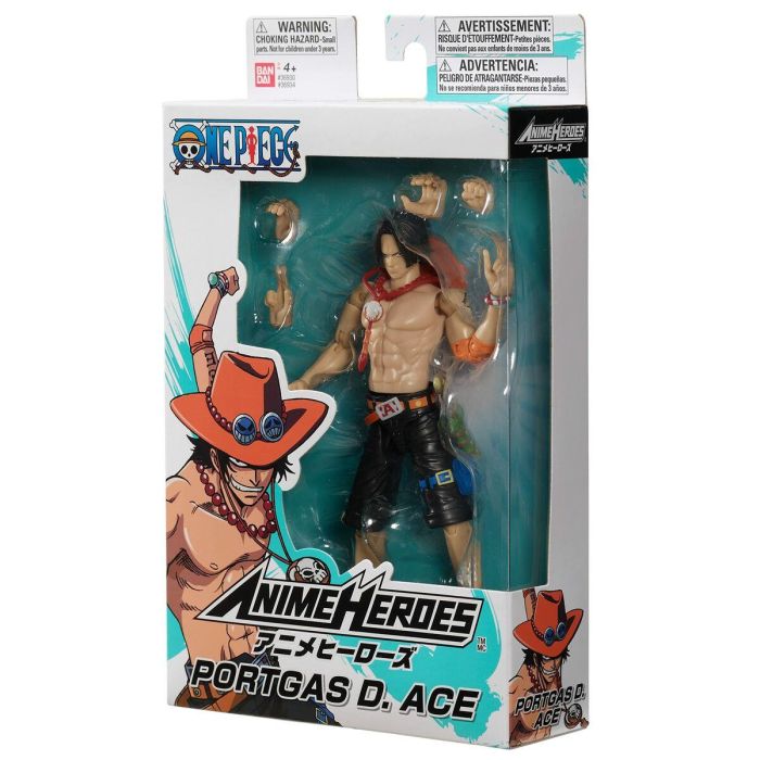 Bandai 36934 - Figura Articulada One Piece Anime Heroes Portgas D. Ace "Ace Puño de Fuego" 17 cm con 16 Puntos de Articulación 1 Bandai 36934 - Figura Articulada One Piece Anime Heroes Portgas D. Ace "Ace Puño de Fuego" 17 cm con 16 Puntos de Articulación 1