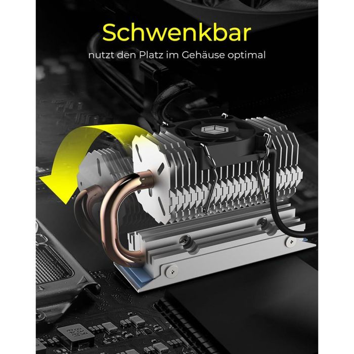 K Kühlkörper IcyBox SSD M.2 schwenkbar 3 K Kühlkörper IcyBox SSD M.2 schwenkbar 3