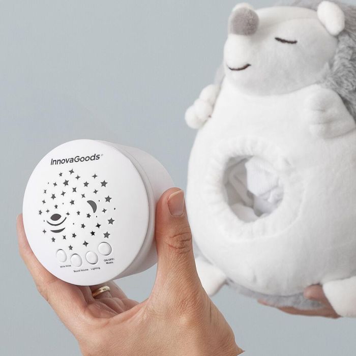Erizo de Peluche con Ruido Blanco y Proyector Quitamiedos Spikey InnovaGoods 4 Erizo de Peluche con Ruido Blanco y Proyector Quitamiedos Spikey InnovaGoods 4