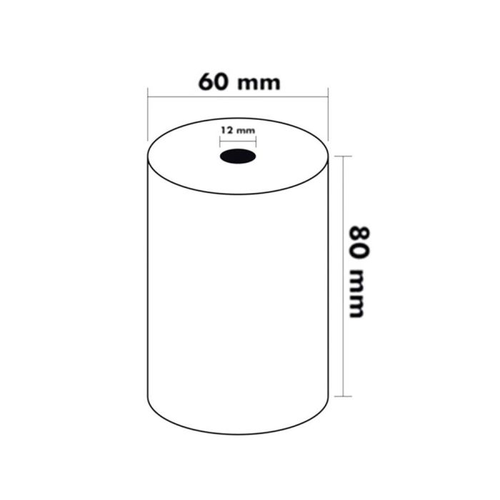 Rollo Sumadora Termico Greening 80 mm Ancho X 60 mm Diametro Sin Bisfenol A Papel De 70 gr-M2 50 unidades 6