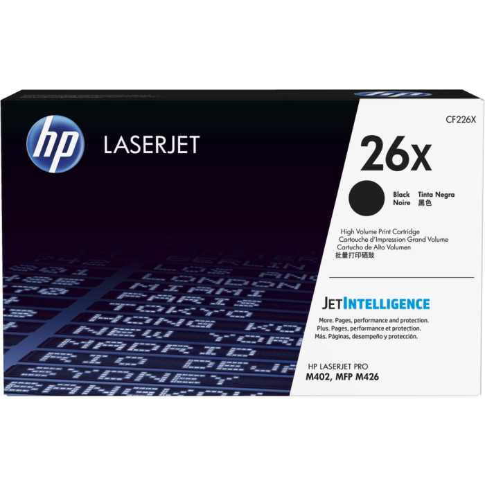 Hp Toner Negro Laserjet Pro M402Dn - M402N- M402D - M426Dw - M426Fdn - M426Fdw - 26X Hp Toner Negro Laserjet Pro M402Dn - M402N- M402D - M426Dw - M426Fdn - M426Fdw - 26X