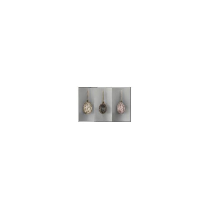DKD Home Decor Decoración Colgante Navidad Moderna PVC Purpurina Colores Surtidos 8x15x8 cm Pack 24 Unidades 1
