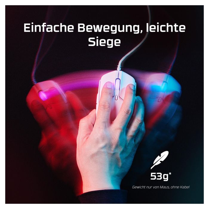 HyperX Mouse Pulsefire Haste 2 Wired 6N0A8AA Ratón Gaming Blanco 26000 DPI 8000 Hz 10 HyperX Mouse Pulsefire Haste 2 Wired 6N0A8AA Ratón Gaming Blanco 26000 DPI 8000 Hz 10