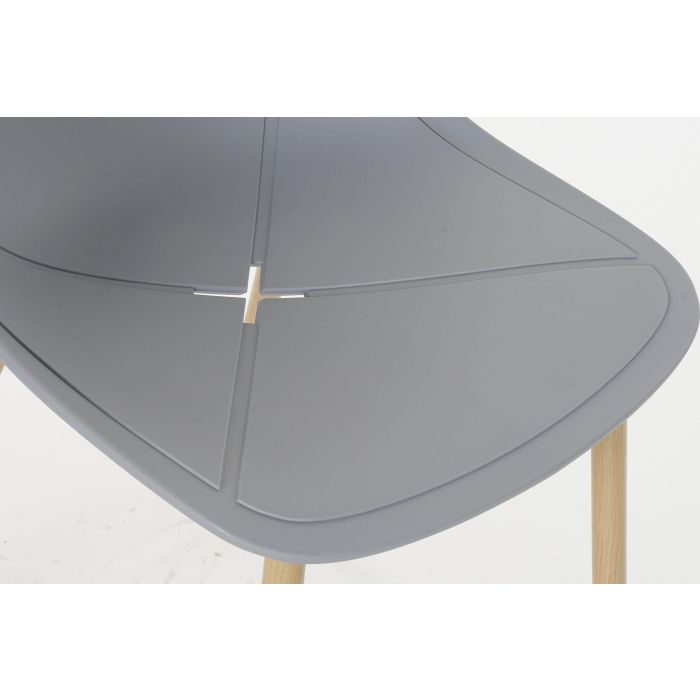 DKD Home Decor Silla Estilo Scandi Gris Claro Marron Claro 56 x 84 x 45 cm (4 Unidades) 1 DKD Home Decor Silla Estilo Scandi Gris Claro Marron Claro 56 x 84 x 45 cm (4 Unidades) 1