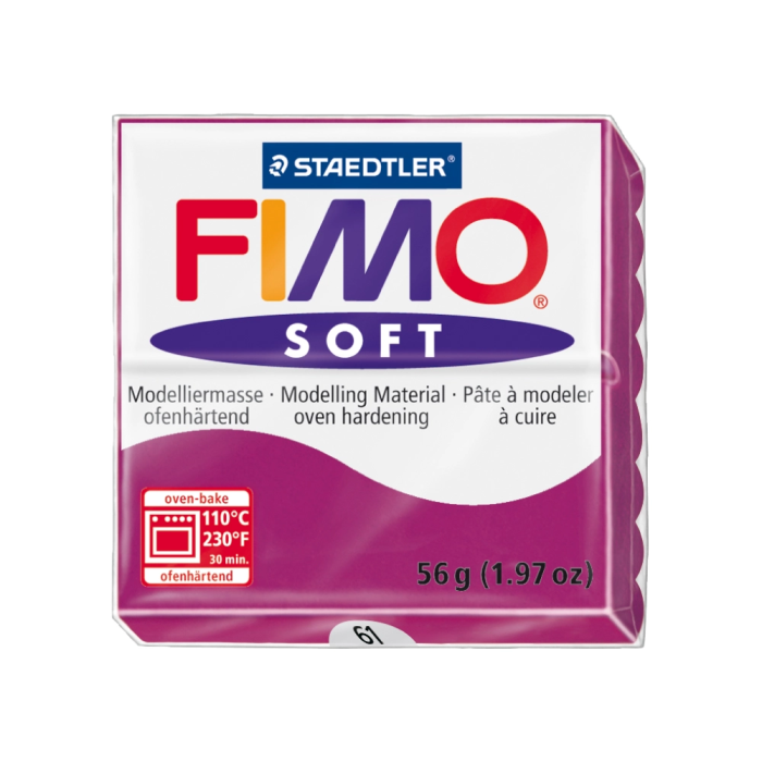 Staedtler Pasta Fimo Soft 57 gr Color Púrpura - Pasta de modelar blanda 1