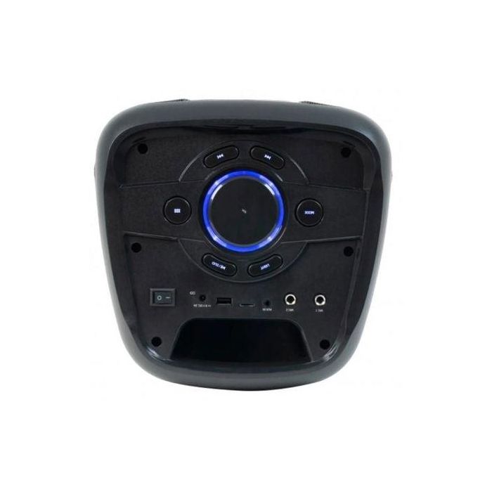 Fonestar Altavoz Portátil Inalámbrico Party-Duo 100W Bluetooth Karaoke Luces LED USB FM 2 Woofers 6'' Batería 6h 1