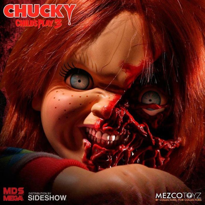 Figura Chucky El Muñeco Diabolico 3 Cara Pizza parlante 38cm ingles 2 Figura Chucky El Muñeco Diabolico 3 Cara Pizza parlante 38cm ingles 2