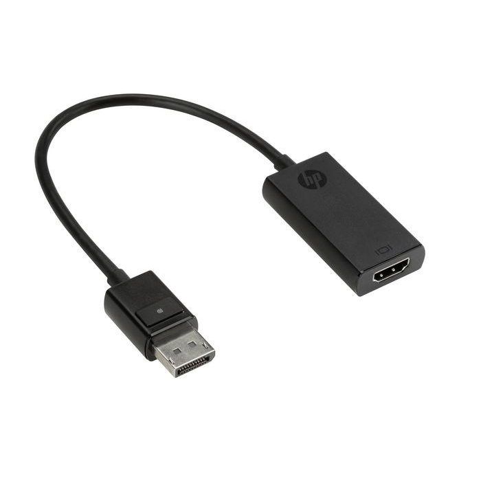 HP Adaptador DisplayPort a HDMI para Monitores y TV, Soporte True 4K UHD 60Hz, Cable Conversor Macho/Hembra Negro