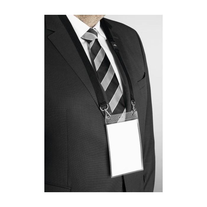 DURABLE Event-Namensschild A6 mit Textilband Duo 10 St schw 4 DURABLE Event-Namensschild A6 mit Textilband Duo 10 St schw 4