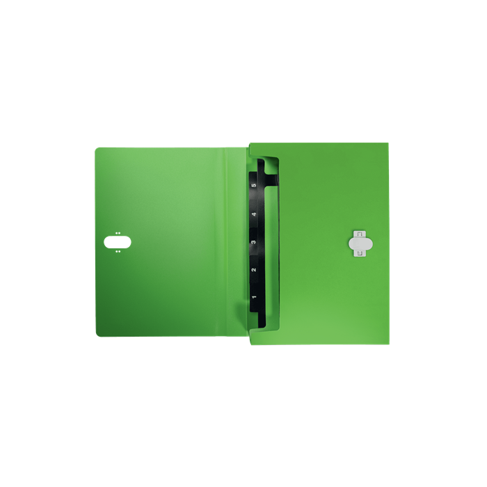 Leitz Carpeta Clasificadora Fuelle Polipropileno 5 Compartimentos DIN A4 Verde 3