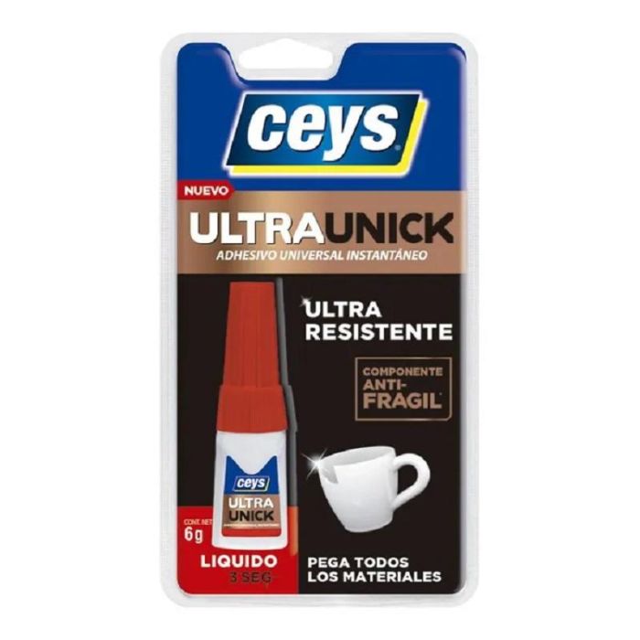Ceys 504044 Adhesivo Instantáneo Ultraunick 6Gr