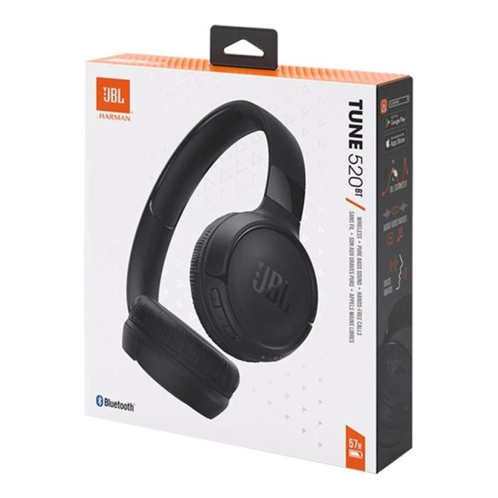 JBL Tune 520BT BK Auriculares Inalámbricos Supraaurales con Micrófono y Bluetooth 5.3, Sonido Pure Bass, 57h Batería, Negros 7 JBL Tune 520BT BK Auriculares Inalámbricos Supraaurales con Micrófono y Bluetooth 5.3, Sonido Pure Bass, 57h Batería, Negros 7