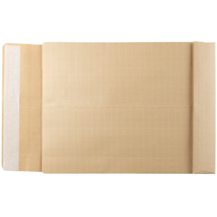 Liderpapel Bolsa Fuelle Kraft Armado 280x365x50mm Solapa Tira Silicona 155gr Caja 50 Unidades 1