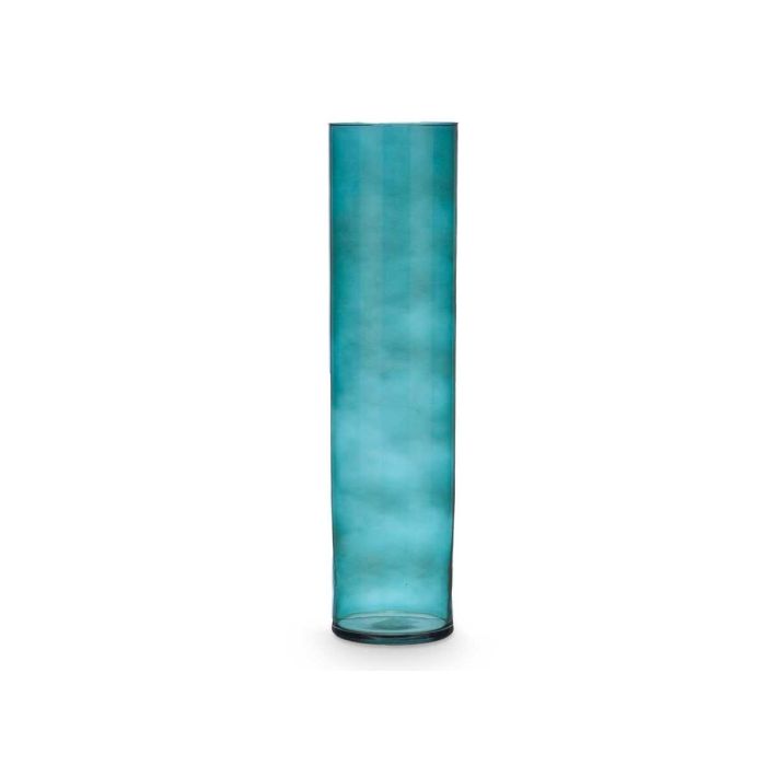 Jarrón de Cristal Cilíndrico Turquesa - 15 cm diámetro x 60 cm alto - Giftdecor 2 Jarrón de Cristal Cilíndrico Turquesa - 15 cm diámetro x 60 cm alto - Giftdecor 2