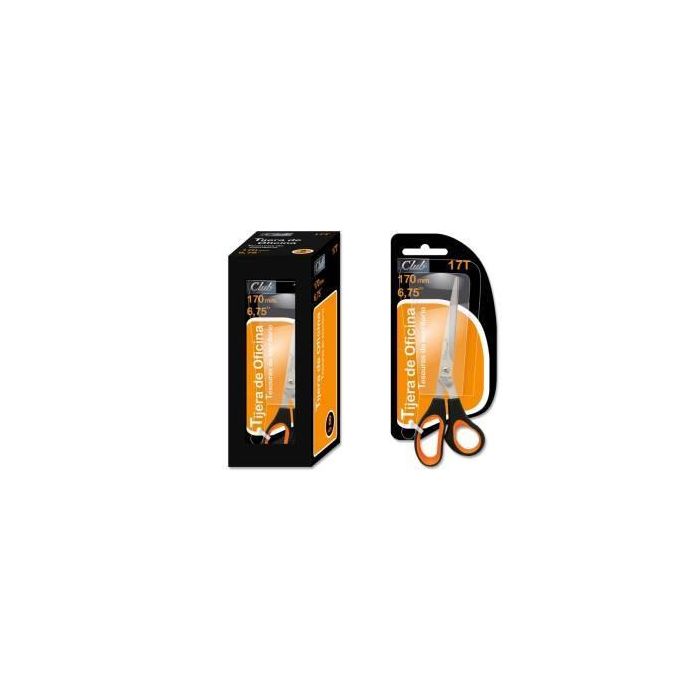Tijeras de Oficina En Acero Inoxidable 170 Mm. En Blister Office Club 323825 Tijeras de Oficina En Acero Inoxidable 170 Mm. En Blister Office Club 323825
