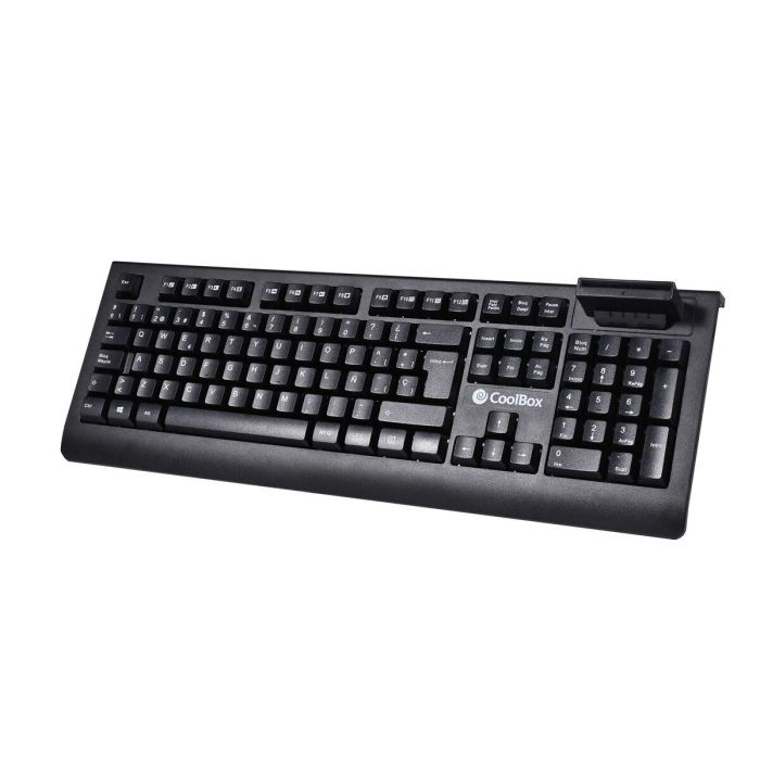 CoolBox COO-TEC04DNI Teclado USB QWERTY Español Completo de Membrana para Oficina Negro 3 CoolBox COO-TEC04DNI Teclado USB QWERTY Español Completo de Membrana para Oficina Negro 3