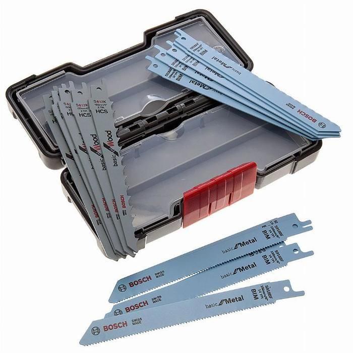 Bosch 2 607 010 901 Set Hojas Sierra de Sable Basic ToughBox para Madera y Metal - 15 piezas con estuche 1 Bosch 2 607 010 901 Set Hojas Sierra de Sable Basic ToughBox para Madera y Metal - 15 piezas con estuche 1