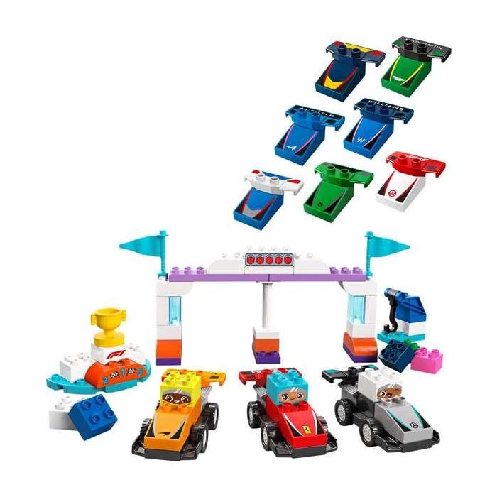 Juego de construccion coches de carreras y pilotos del equipo de f1 lego duplo. 3 Juego de construccion coches de carreras y pilotos del equipo de f1 lego duplo. 3