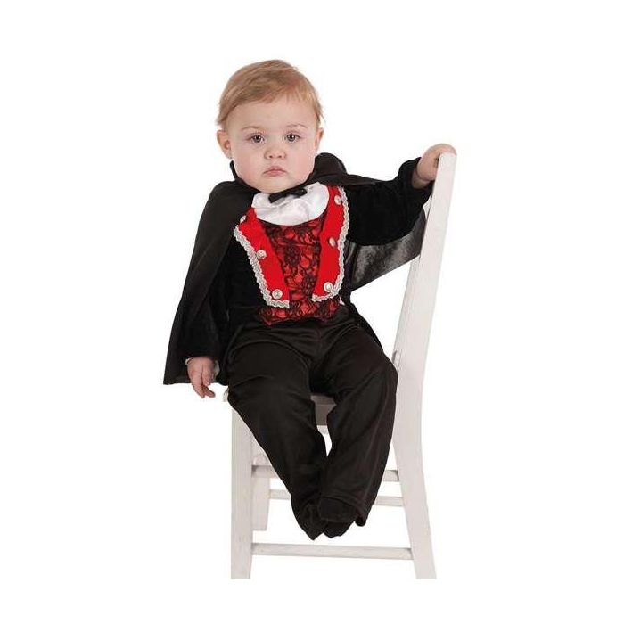 Disfraz bebe vampiro gótico talla 0-12 meses Disfraz bebe vampiro gótico talla 0-12 meses