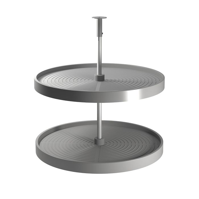 Emuca Juego de bandejas circulares Shelvo para mueble de cocina, para módulo 800mm, Plástico y Aluminio, Gris 0 Emuca Juego de bandejas circulares Shelvo para mueble de cocina, para módulo 800mm, Plástico y Aluminio, Gris 0