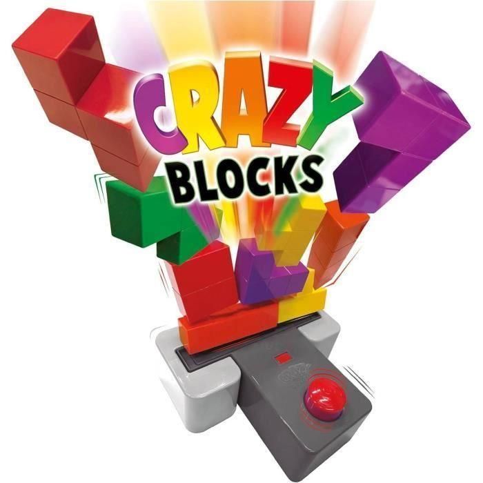 Educa 20089 Crazy Blocks - Juego de mesa de bloques explosivo, sé el más rápido colocando bloques o saltarán, 2 niveles de dificultad, +6 años 1 Educa 20089 Crazy Blocks - Juego de mesa de bloques explosivo, sé el más rápido colocando bloques o saltarán, 2 niveles de dificultad, +6 años 1