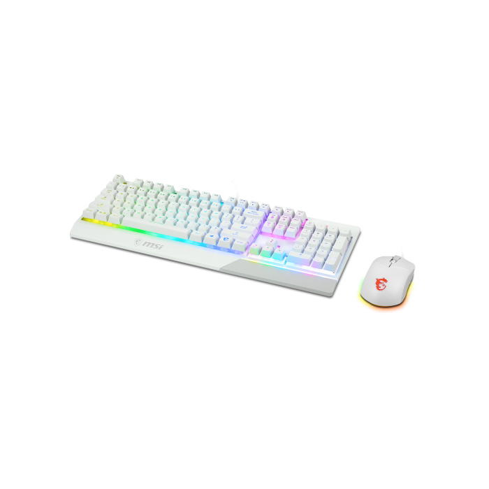 MSI Vigor GK30 Combo Teclado y Ratón Gaming Mecánico RGB Blanco Full-size USB S11-04ES305-CLA 1 MSI Vigor GK30 Combo Teclado y Ratón Gaming Mecánico RGB Blanco Full-size USB S11-04ES305-CLA 1
