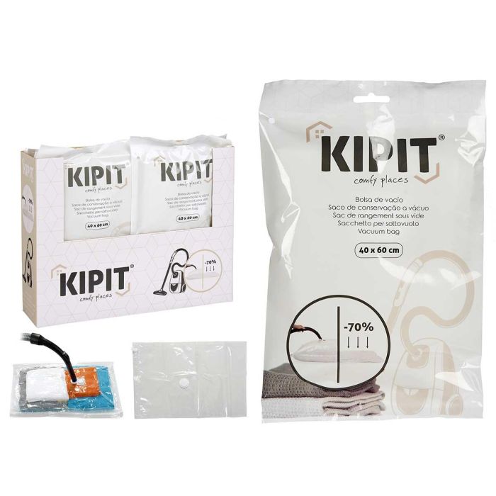 Bolsa De Vacio Transparente 40 X 60 Cm Kipit (36 Unidades) Bolsa De Vacio Transparente 40 X 60 Cm Kipit (36 Unidades)