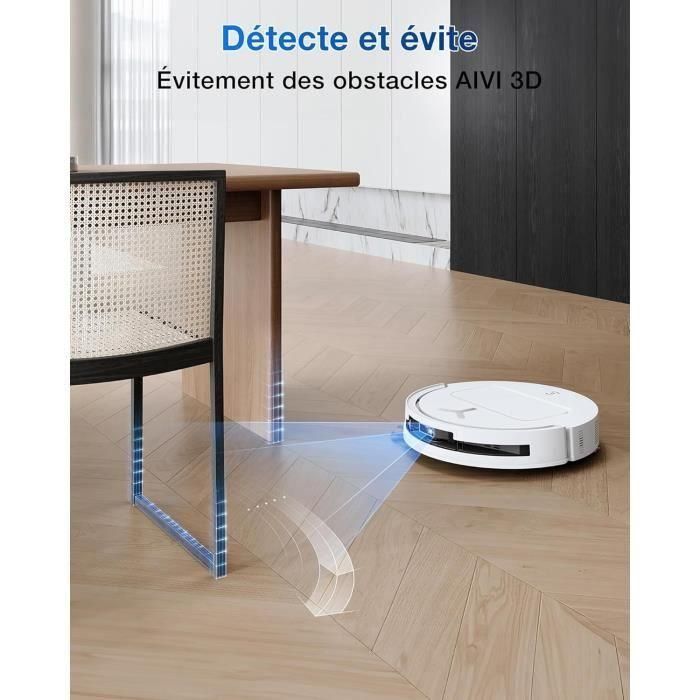 ECOVACS DEEBOT T50 OMNI - Robot aspirador con base - 15000 Pa - Cepillo lateral extensible y mopa - Sin enredos 5