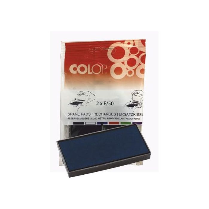 Colop Almohadilla E-50-1 Azul Blister -2U- Colop Almohadilla E-50-1 Azul Blister -2U-