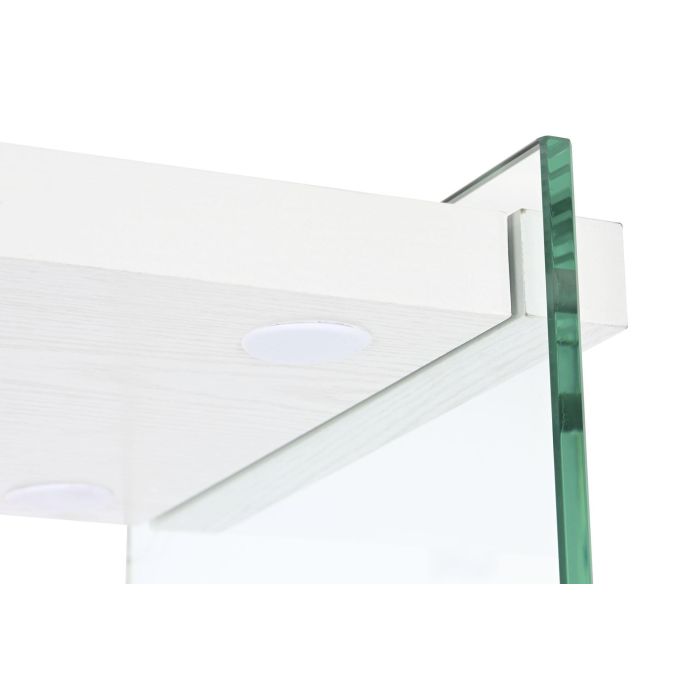 DKD Home Decor Green house 21 Estantería Moderno Blanco Transparente Cristal y MDF 35 x 180 x 90 cm 5
