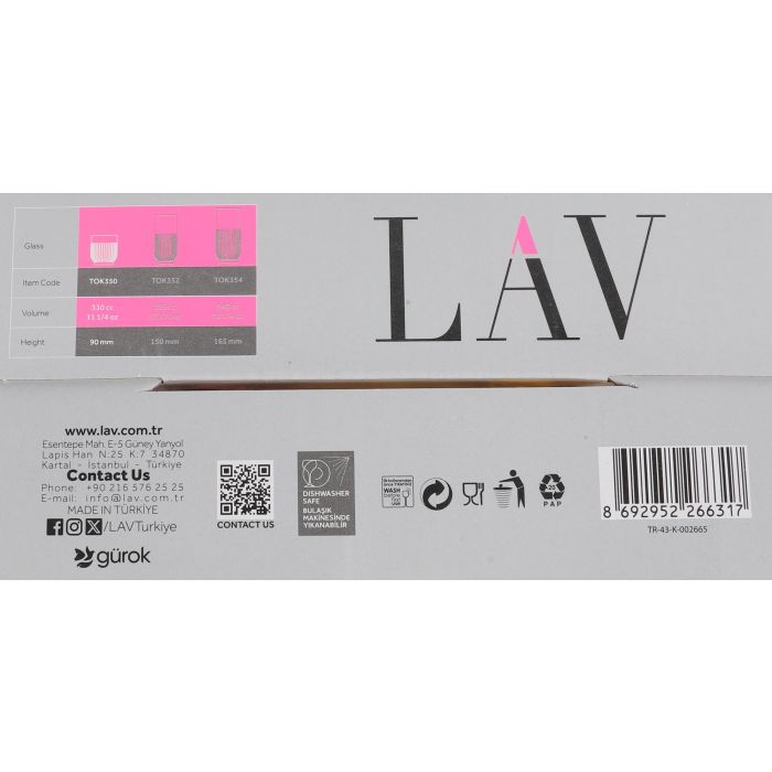 Set de 4 Vasos Tokyo 330 cc - Colores Variados - LAV (6 Cajas) 9 Set de 4 Vasos Tokyo 330 cc - Colores Variados - LAV (6 Cajas) 9