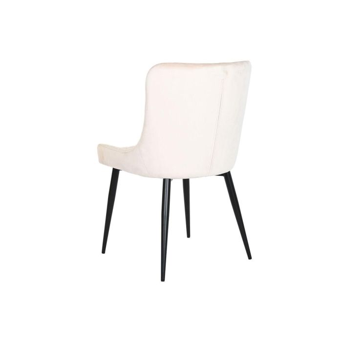 Silla Moderno DKD Home Decor Beige Negro 51 x 84 x 56 cm 3