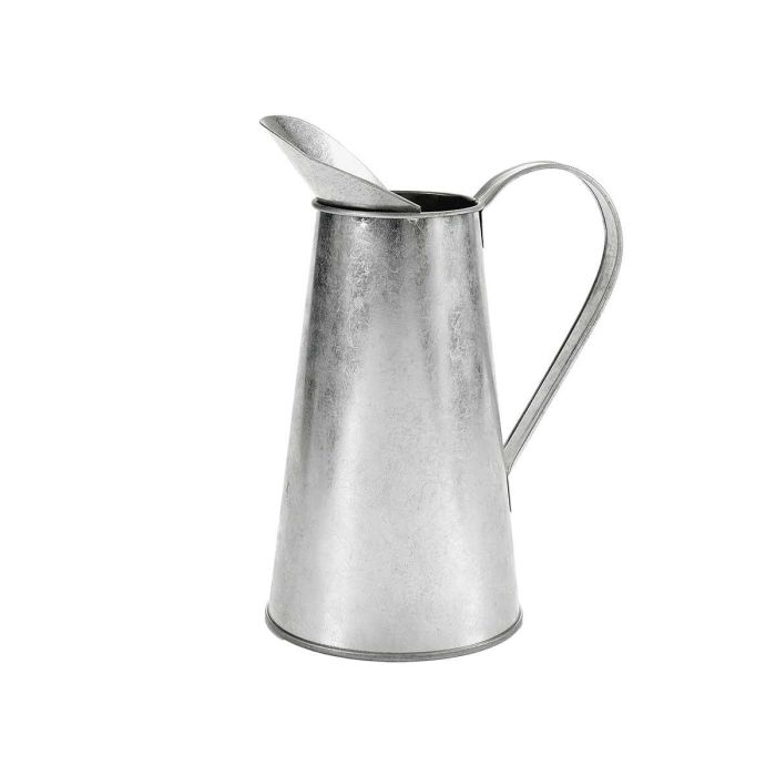 IBERGARDEN Jarra Lechera Zinc Plata 17x21.5x11.3 cm Capacidad 1000ml (Set de 24)