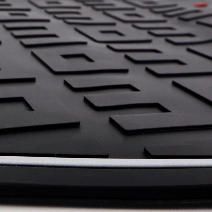 Set de Alfombrillas para Coche MOMO CM009BG Negro/Rojo PVC