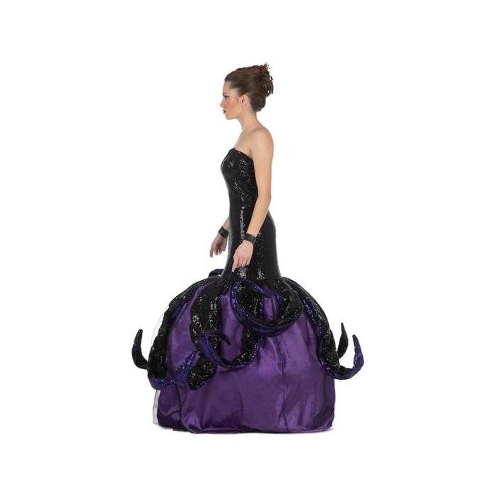 Disfraz bruja del mar vestido con tentáculos y enaguas talla l 1 Disfraz bruja del mar vestido con tentáculos y enaguas talla l 1