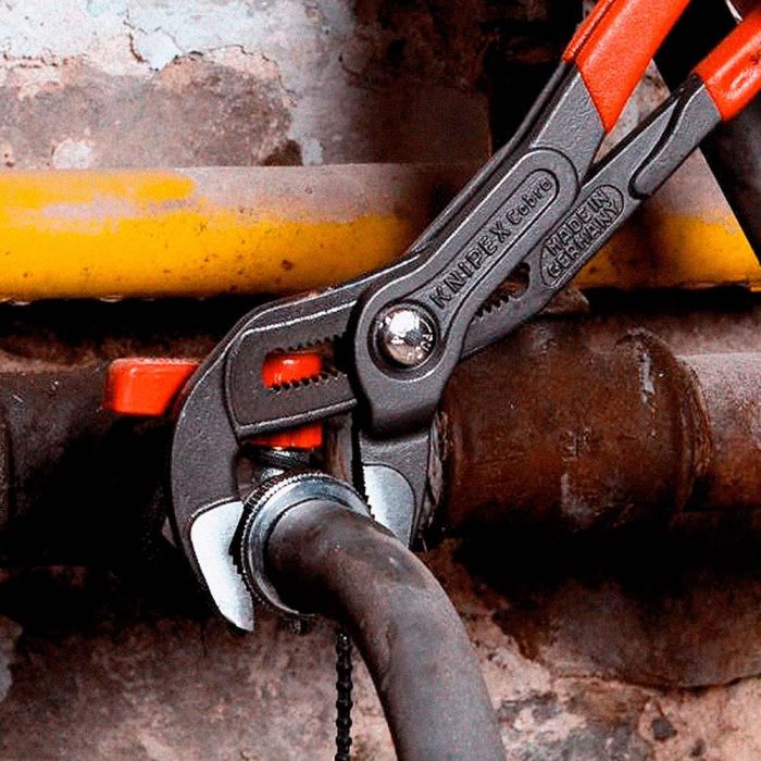 Knipex Tenazas ajustables cobra 8701300, 300mm, agarre antideslizante, rojo/negro 1 Knipex Tenazas ajustables cobra 8701300, 300mm, agarre antideslizante, rojo/negro 1