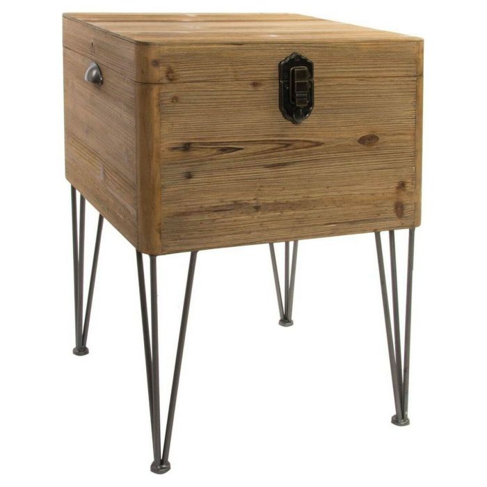 DKD Home Decor Mesita Auxiliar Estilo Loft Colección Soho con Baúl Madera Metal Natural 51x74x49 cm 0 DKD Home Decor Mesita Auxiliar Estilo Loft Colección Soho con Baúl Madera Metal Natural 51x74x49 cm 0