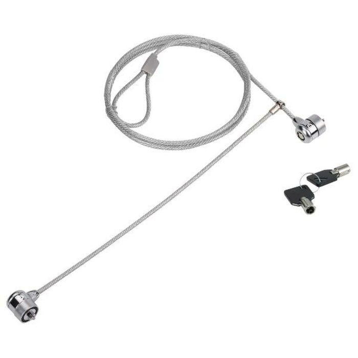 Conceptronic Cable de Seguridad para Portátiles 1.5M Doble Cabezal con Llave