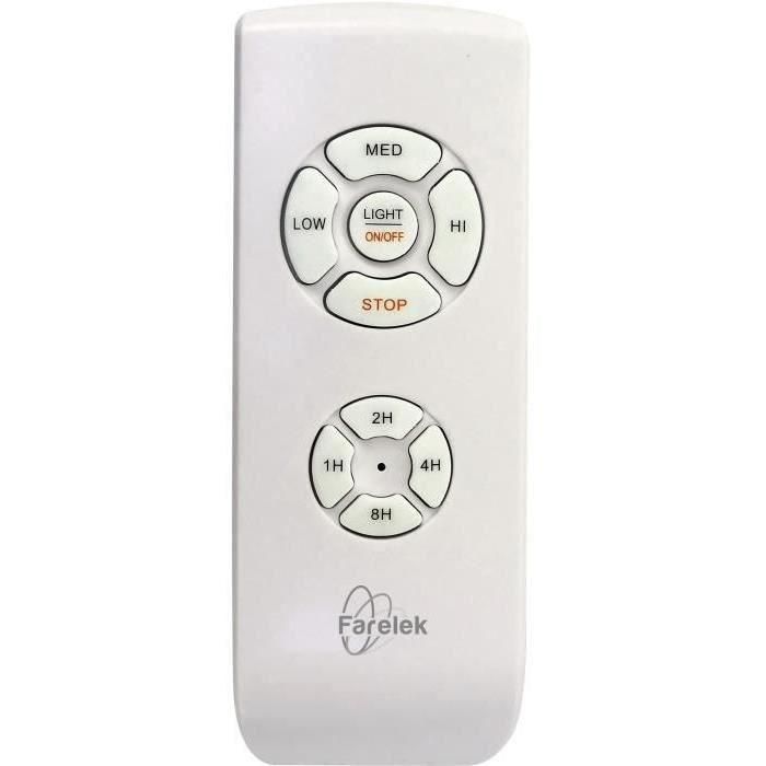 White Corsica - Ø116cm 70W ventilador de techo + iluminación LED 1 White Corsica - Ø116cm 70W ventilador de techo + iluminación LED 1