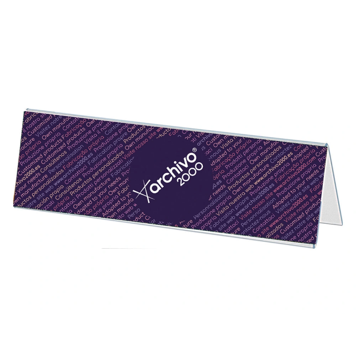 Archivo 2000 Portanombres Sobremesa Premium 3 mm 50x210x60 mm 1