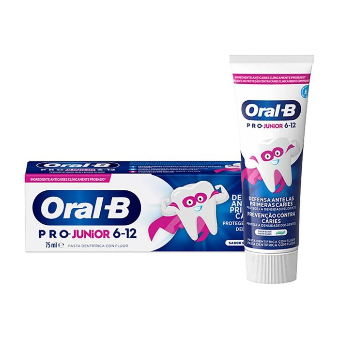 Oral-B PRO JUNIOR Pasta de Dientes 6-12 Años, Sabor Menta y Anís, 75 ml Oral-B PRO JUNIOR Pasta de Dientes 6-12 Años, Sabor Menta y Anís, 75 ml