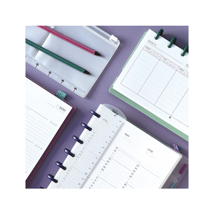 Carchivo Ingeniox Planificador Semanal My Week Malva 105x210 mm - 52 Semanas Sin Fecha y To-Do List, Papel Premium FSC 6