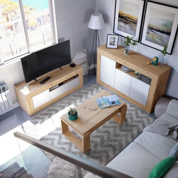 Mesa de centro elevable - BALTIK - Rectangular - Roble - Con patas - 105 x 55 x 45 cm 3 Mesa de centro elevable - BALTIK - Rectangular - Roble - Con patas - 105 x 55 x 45 cm 3