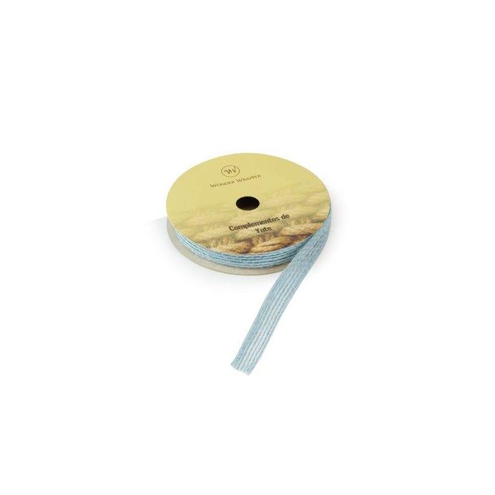 Cinta De Regalo De Yute De 10 Mm Rollo De 3 M Azul