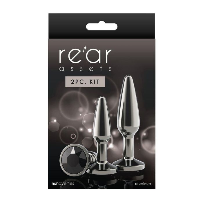 Plug Anal NS Novelties Rear Assets Negro 2 Piezas (8,3 cm) (6,9 cm) 1 Plug Anal NS Novelties Rear Assets Negro 2 Piezas (8,3 cm) (6,9 cm) 1